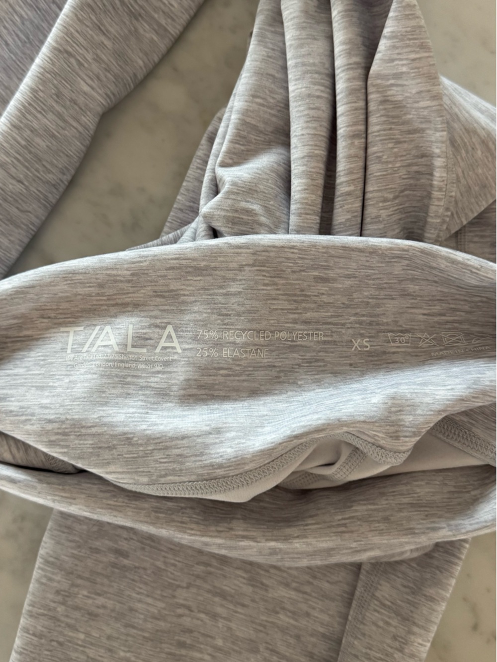 tala light gray fold over flare leggings - Picture 9 of 9